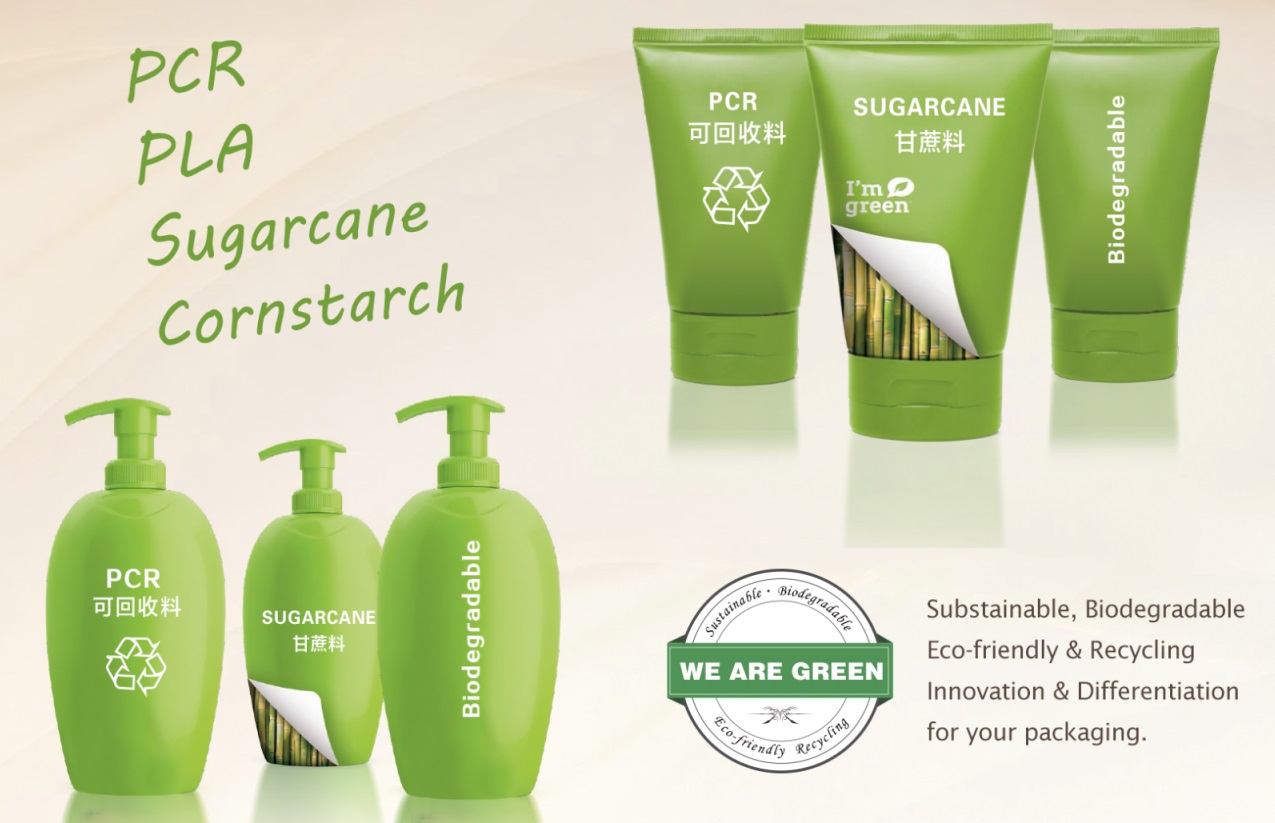 PCR, OBP, PLA, PMU, Sugarcane, Paper, Bamboo Fiber,  Biodegradable,Sustainable and Eco-friendly. 